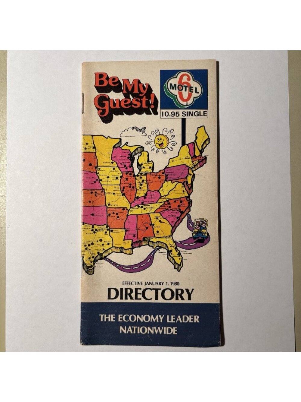 Motel 6 Directory Brochure Lodging Booklet National Location Guide Vintage 1981